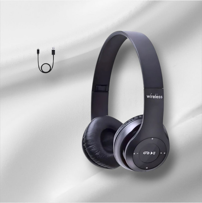GDS Bluetooth Over-Ear Headset for Audio with Thumping Resonant Bass_YZ Bluetooth & Wired(Black, On the Ear)