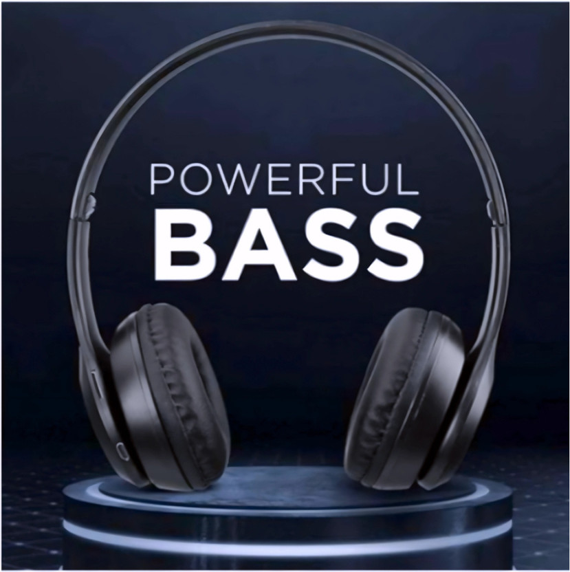 TWS FoldUp Bluetooth Bass Wave Studio Sound_XF Bluetooth & Wired(Black, On the Ear)