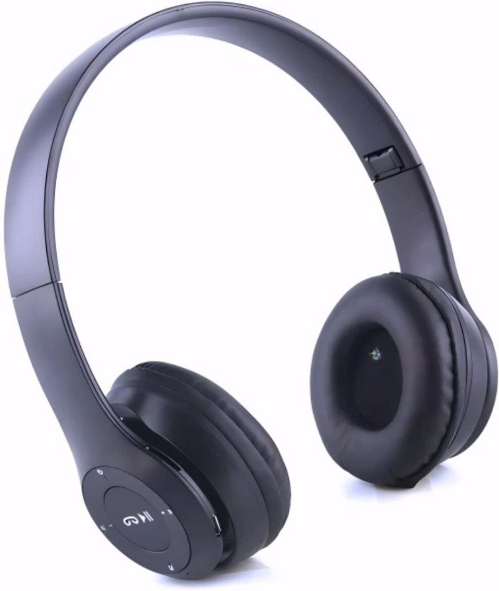 urooj Collapsible Bluetooth UltraBass Studio Sound_AE Bluetooth & Wired(Black, On the Ear)