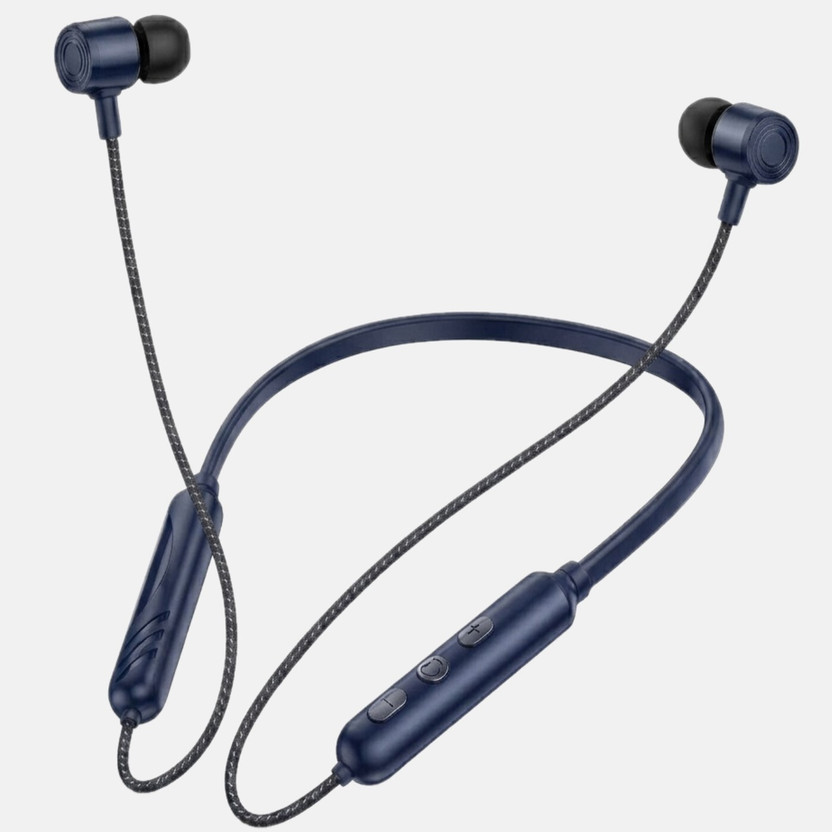 FD1 TF-450 BLUETOOTH SUPER QUALITY NECKBAND HIGH QUALITY BASS 40 HOURS BACKUP Bluetooth(Blue, On the Ear)