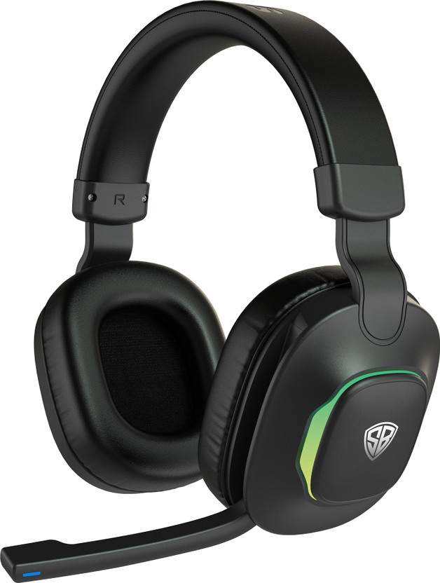 SpinBot Headphones with 50ms Low Latency & RGB Lights Bluetooth Gaming(Black, On the Ear)