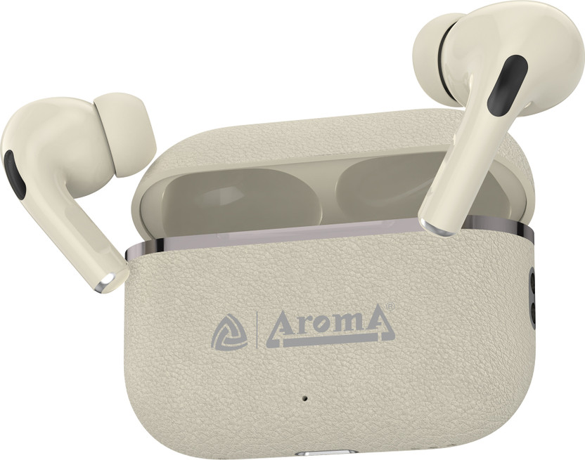 Aroma Aroma Scrub Pro Upto 50H Playtime*,ENC,Dual Pairing, Deep Bass, Fast Charging Earbuds Bluetooth(Beige, True Wireless) - Flipkart Deal
