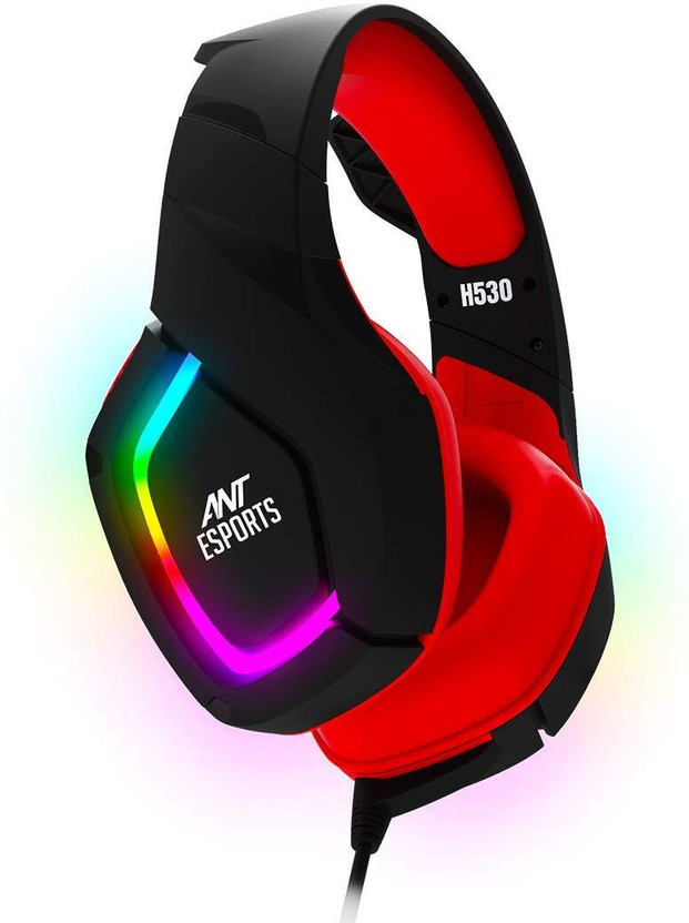 Ant Esports H530 Wired Gaming(Black, Red, On the Ear)