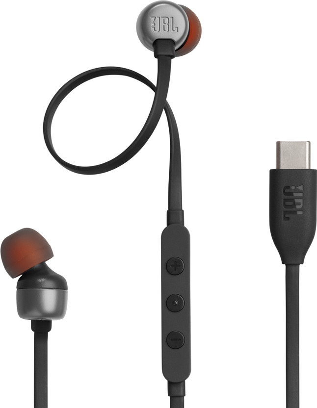 JBL Tune 310C, Hi-Res Audio with DAC , 3-Button EQ , Compatible with USB-C Devices Wired(Black, In the Ear)