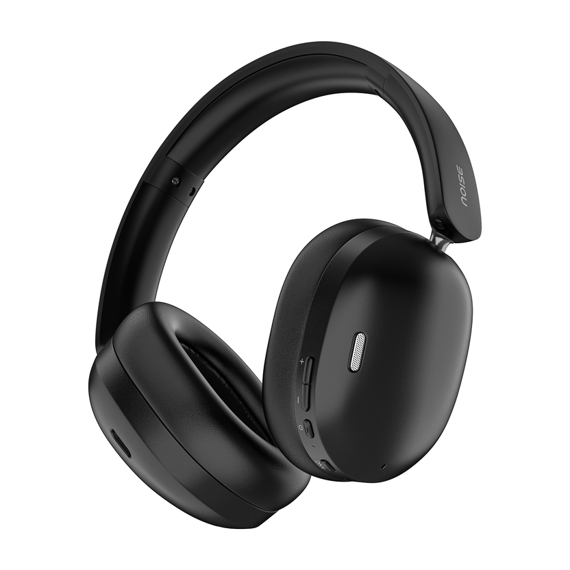 Noise Airwave Max XR, 120H Segment Best Playtime, ANC, HFA Tech, Dual Pairing, BT V6.0 Bluetooth(Carbon black, On the Ear)