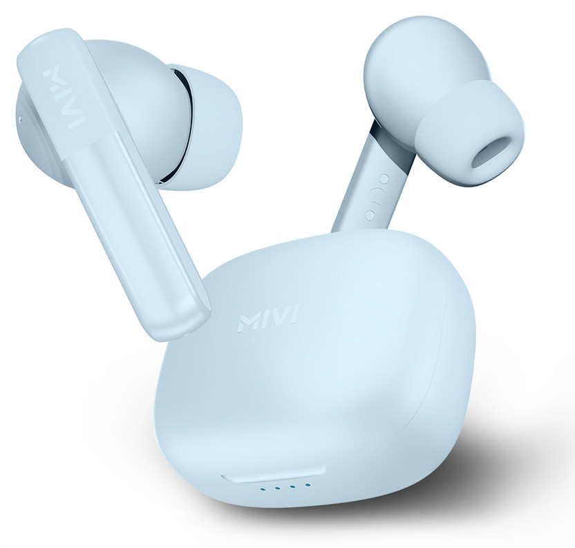 Mivi DuoPods Blaze [New launch], AI-ENC, 60 Hrs, 13mm Drivers, Fast Charging, BT v5.3 Bluetooth(Sonic Blue, True Wireless)