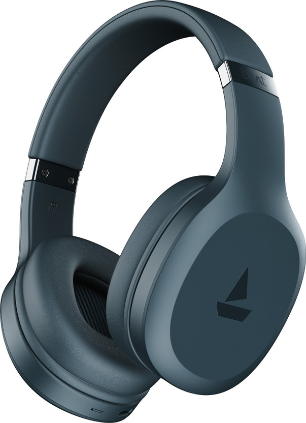 boAt Rockerz 412, 60H Battery,40ms Latency,ENx, Stream Ad Free Music via App Bluetooth(Bold Blue, On the Ear)
