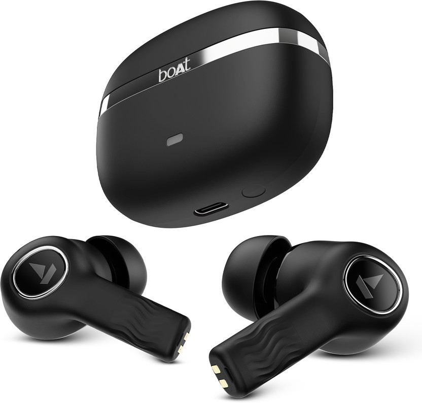 boAt Nirvana Ion with 120 Hours Playback & Crystal Bionic Sound by Hifi DSP 5 Bluetooth(Charcoal Black, True Wireless)