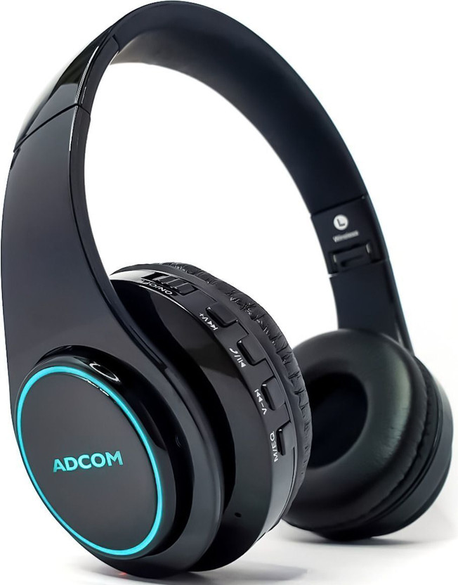 ADCOM Luminosa - LED Over-Ear Bluetooth(Black, On the Ear)