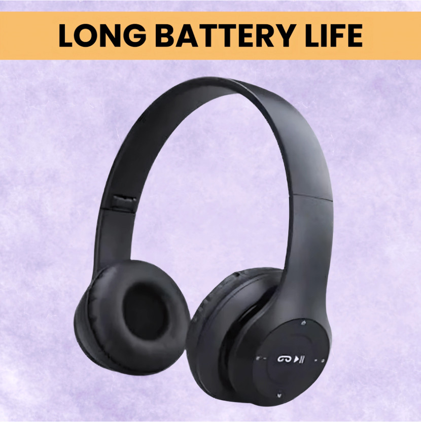 house of common Adaptive EQ & Noise-Canceling Headphones with Mic & Long Battery_XC Bluetooth & Wired(Black, On the Ear)