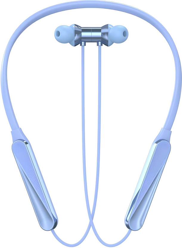 RED WIRED Bluetooth Headphone - 100Hours Playtime Wireless Neckband headphones Earphone-4 Bluetooth Gaming(Blue, In the Ear)