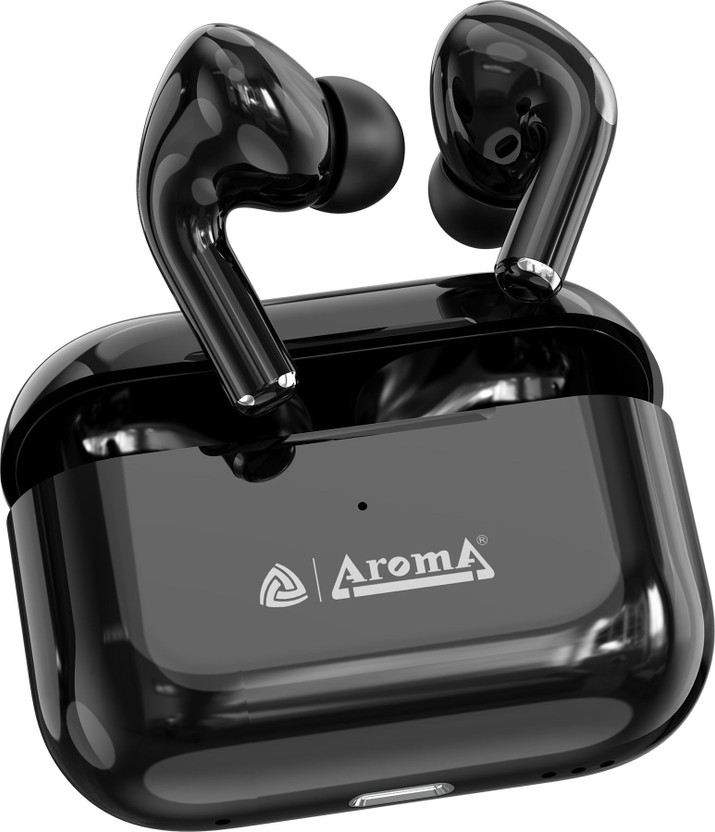 Aroma NB121 Pro Pods Upto 40 Hours Playtime* Type C Fast Charging Dual Pairing TWS Bluetooth(Quartz Black, True Wireless)