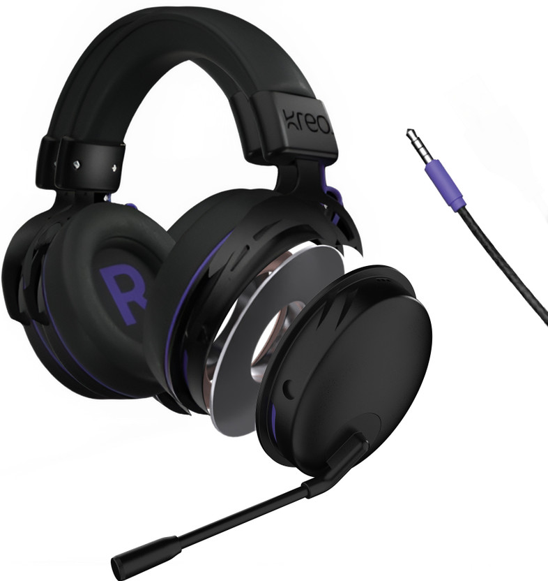 Kreo Kreo Beluga v2 Wired Gaming Headphone with Mic for Mobile, PC, PS, Lightweight Wired Gaming(Black 1, On the Ear) - Flipkart Deal