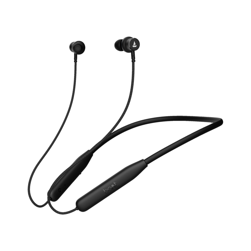 boAt Rockerz 110 with 40 HRS Playback, ENx Technology, Beast Mode & ASAP Charge Bluetooth(Black, In the Ear)