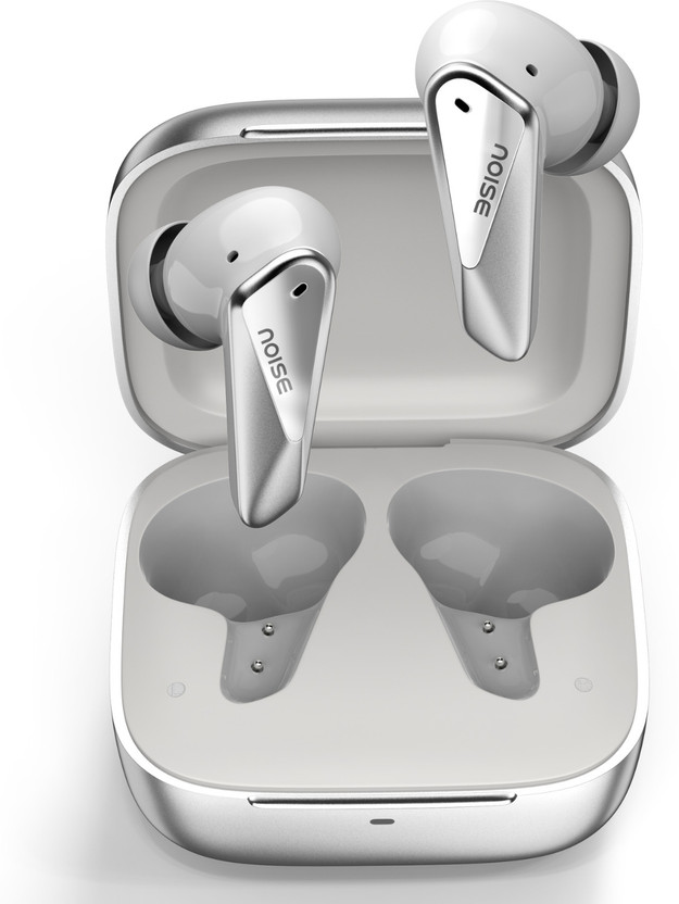 Noise Buds N2 Pro (2026 Launch) with 70H Playtime, 32dB ANC, Instacharge, Dual Pairing Bluetooth(Lunar Silver, True Wireless)