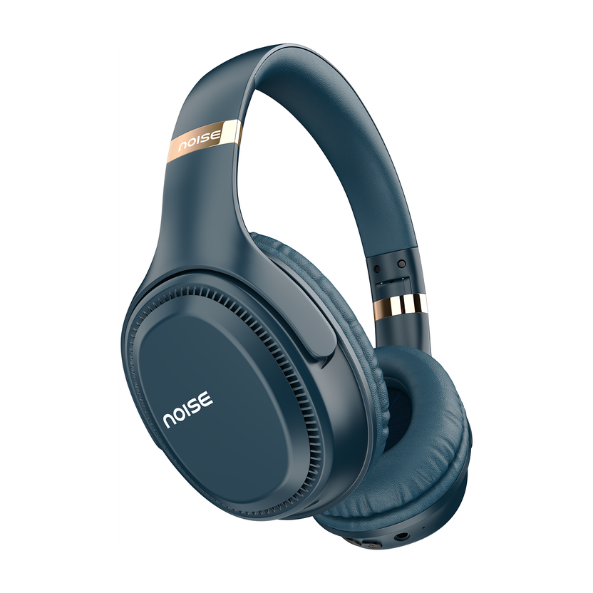 Noise 3 / Airwave max 3,70 Hrs Playtime,ENC, Dual pairing & Ultra-low latency of 45ms Bluetooth(Midnight Blue, On the Ear)