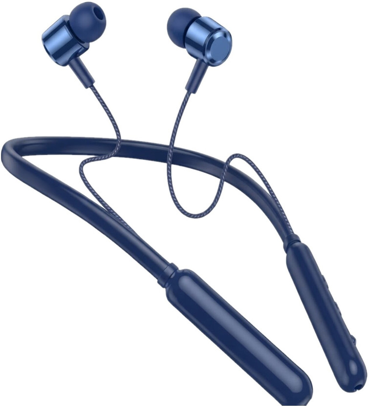 Enacfire TF-450 SUPER MAGNETIC BLUETOOTH NECKBAND HIGH BASS 40 HR BATTERY BACKUP Bluetooth(Blue, On the Ear)
