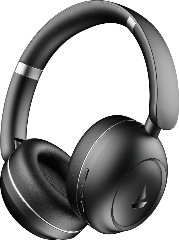 boAt Rockerz Prime 415, 360 Spatial Audio,120H Battery,AI-ENx,BEAST Mode,App Support Bluetooth(Black Sabre, Silver, On the Ear)