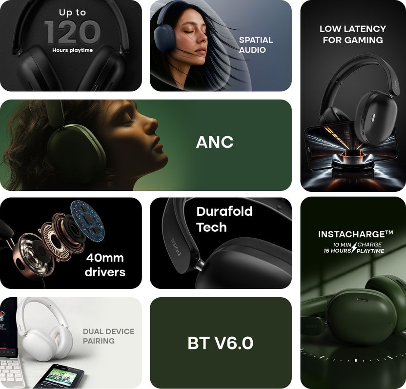 Noise Airwave Max XR Wireless Headphones - Image 2