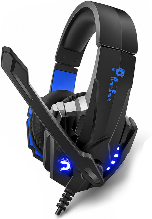 PunnkFunnk Music Studio Gaming & Online Classes with Other Voice Cancellation & Boom Sound Wired Gaming(Black, On the Ear)