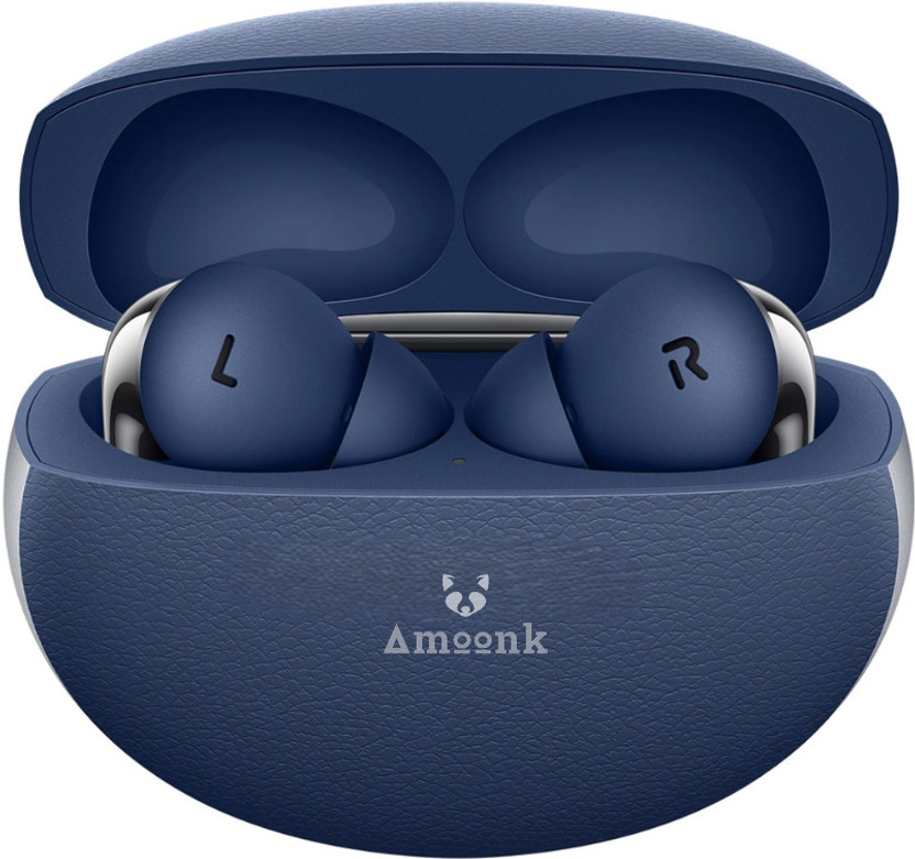 Amoonk BUDS PRO 3 Bluetooth Earbuds for Online Meetings | TWS Earphones | Charging Case Bluetooth(Blue, In the Ear)
