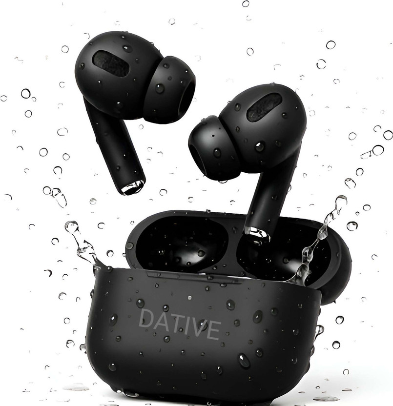 DATIVE Tws Earbuds With 20 Hours Playtime New technology Bluetooth Gaming(Black, True Wireless)