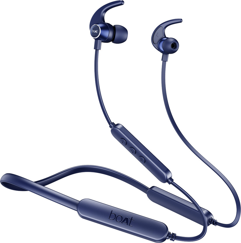 boAt Rockerz 255 Pro+, 60H Battery, ASAP Charge, App Support Bluetooth(Navy Blue, In the Ear)