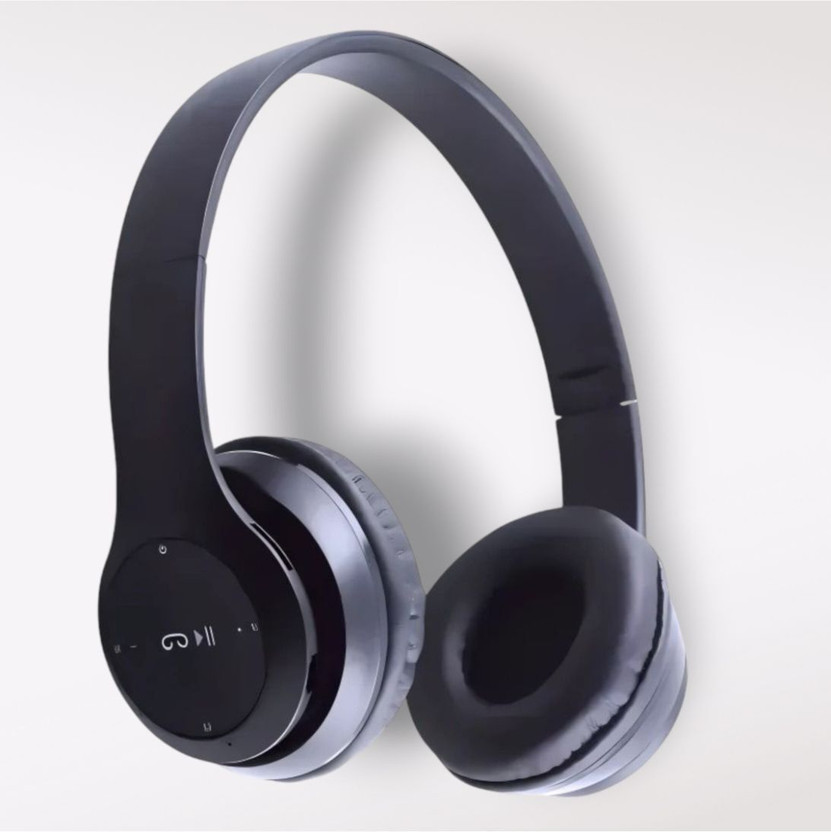 AIZINA High-Quality Bluetooth Headphones with Mic for Immersive Sound._FE Bluetooth & Wired(Black, On the Ear)