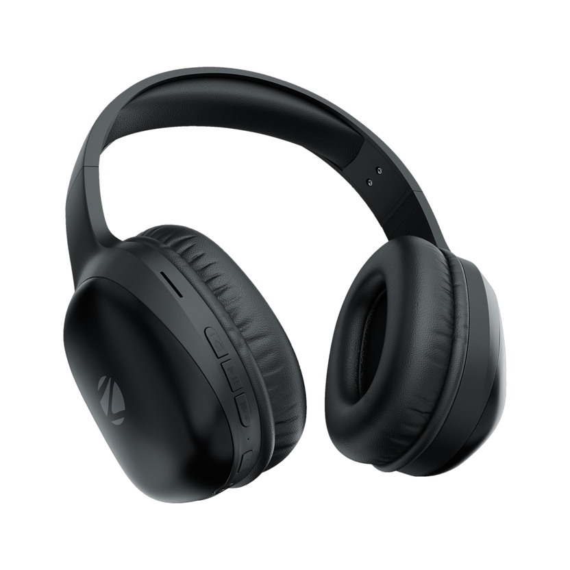 ZEBRONICS Zeb-Thunder Pro, True 60H Backup, BT v6.0, Gaming Mode, ENC,AUX,mSD,Dual Pairing Bluetooth(Black, On the Ear)