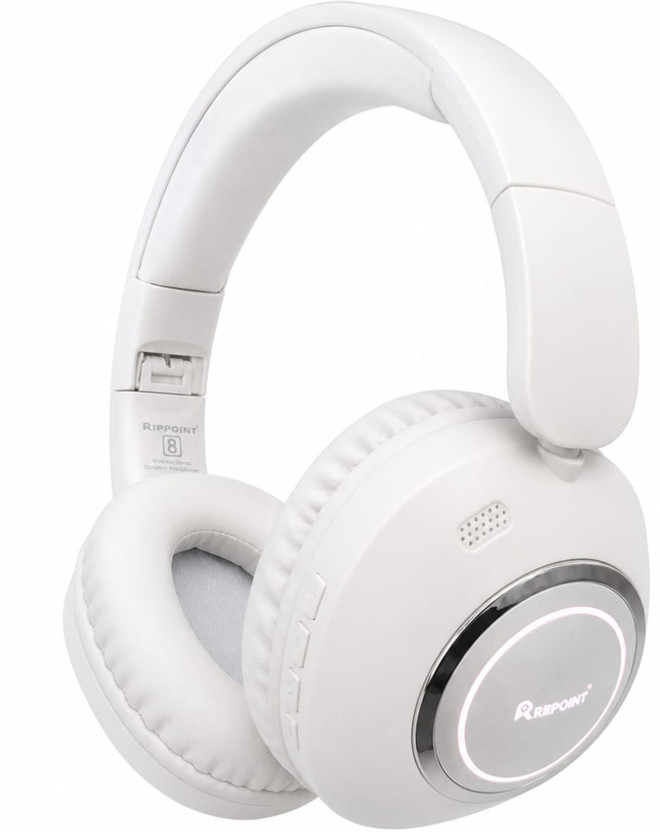 REPOINT Wireless Bluetooth Headphones V6.0 30H Playtime Deep Bass Black Bluetooth(White, On the Ear)
