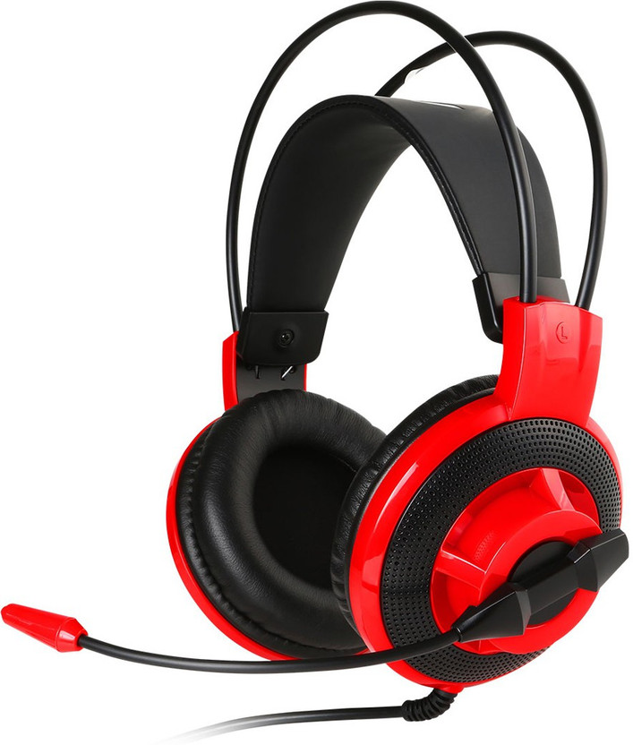 MSI w Mic Wired Gaming(Black, On the Ear)