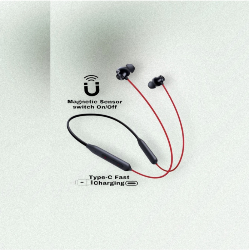 GDS Bullets Wireless Z2 with Fast Charge, 36 Hrs Battery Life, Earphones with mic_PV Bluetooth & Wired(Red, In the Ear)