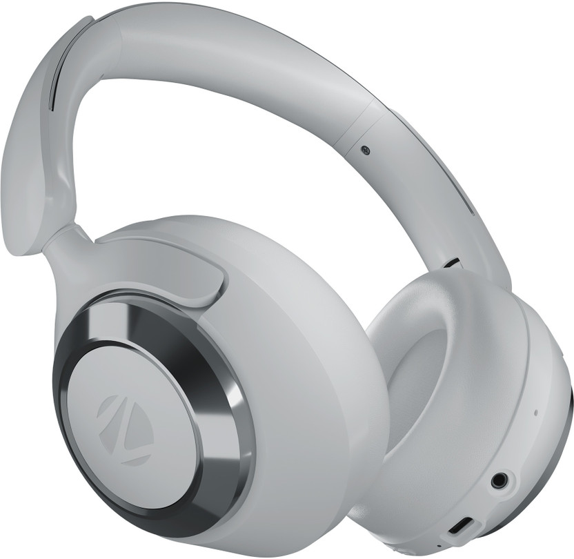 ZEBRONICS Duke Pro (WHP-13), 50Hr Backup, ANC & ENC,App Support,3EQ Modes,BT v6.0,Foldable Bluetooth(Grey, On the Ear)