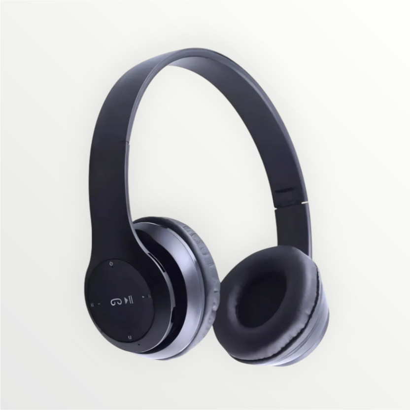 AIZINA Portable Fold Bluetooth UltraBass Studio Soun_4V Bluetooth & Wired(Black, On the Ear)