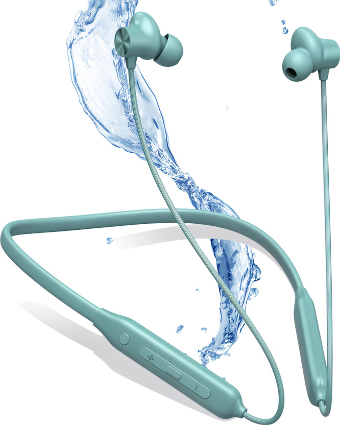 GREE MATT Bluetooth Wireless Headphones with Mic,Punchy Bass,Waterproof,Clear Calls n59 Bluetooth(Green, In the Ear)