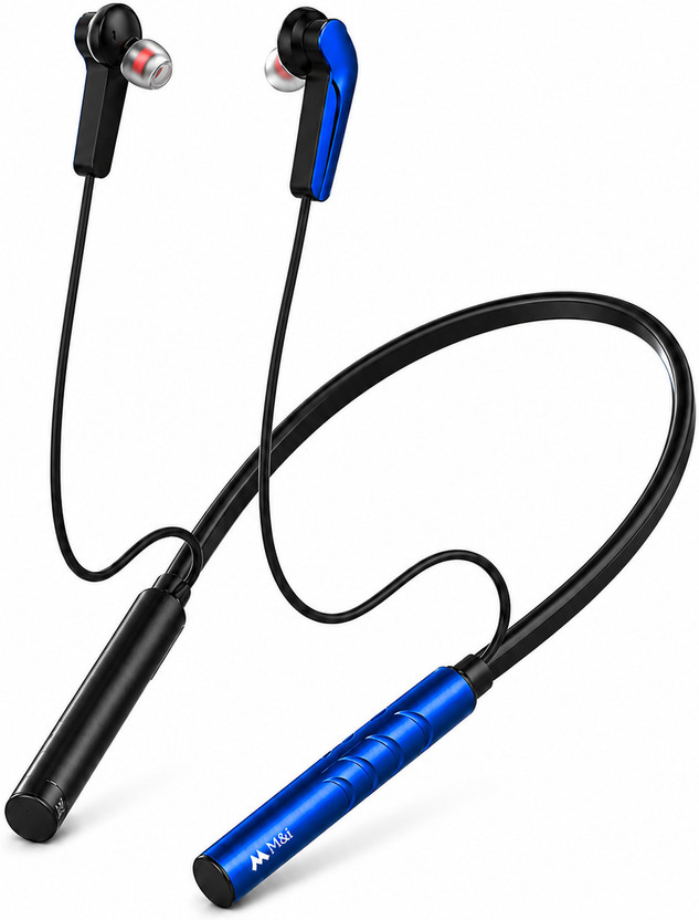 Mi NB-656 Bluetooth Neckband,Deep Bass,Heavy Bass Sound,Noise-Free Calling Bluetooth(Black, In the Ear)