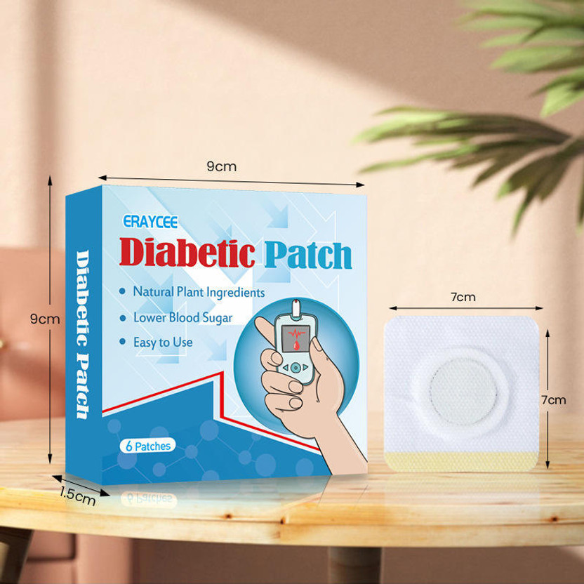 EARTHLY PRODUCTS Diabetic Patch 6Pcs – Herbal Foot & Leg Comfort Patch, Supports Circulation Shoulder Support(White)