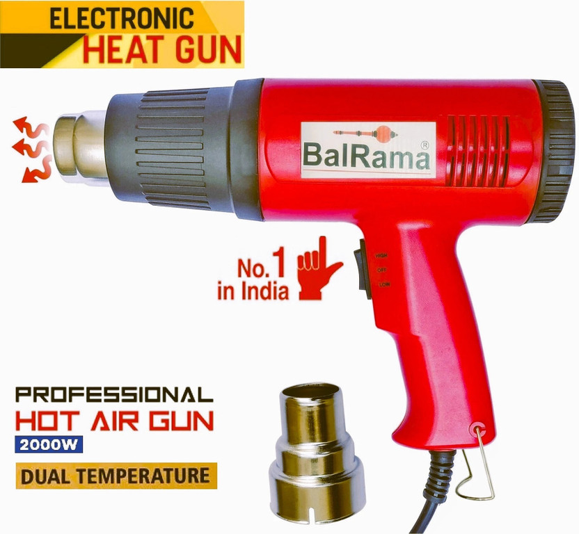 BALRAMA Professional Industrial Commercial Use Heavy Quality Electronic Hot Air Gun Flow 2000 W Heat Gun