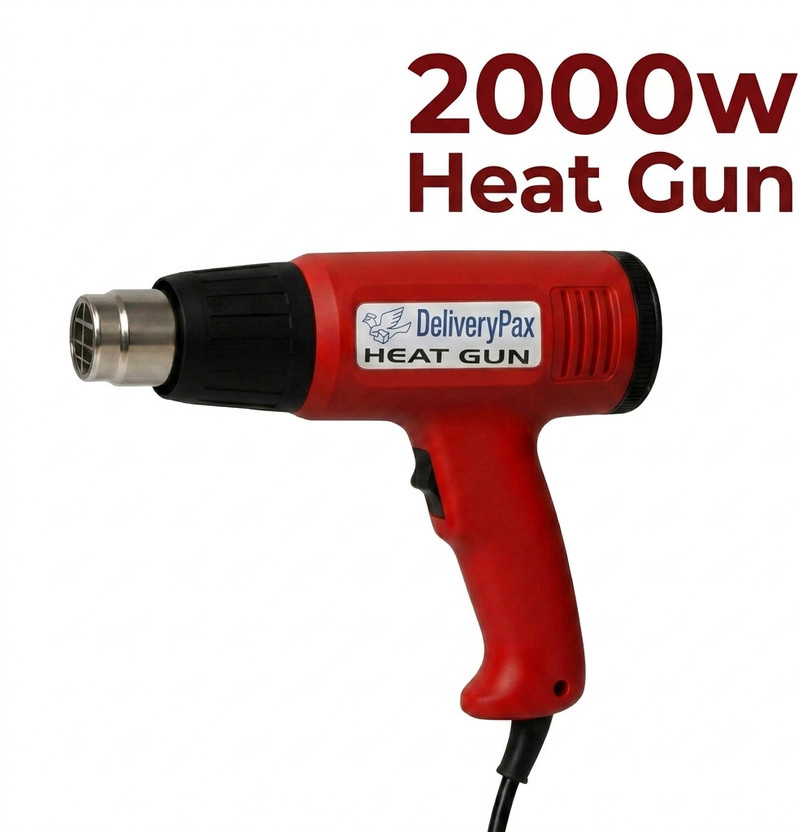 DELIVERYPAX DELIVERYPAX Heat Gun Machine for Packing & Wrapping, Hot Air Gun for Paint & Sticker Removal 2000 W Heat Gun - Flipkart Deal