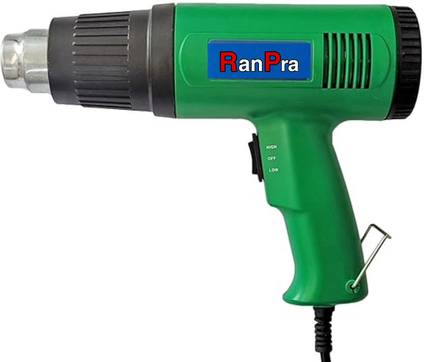 RanPra Hot Air Gun with Dual Temperature Setting for Shrink Wrapping, Packing 2000 W Heat Gun