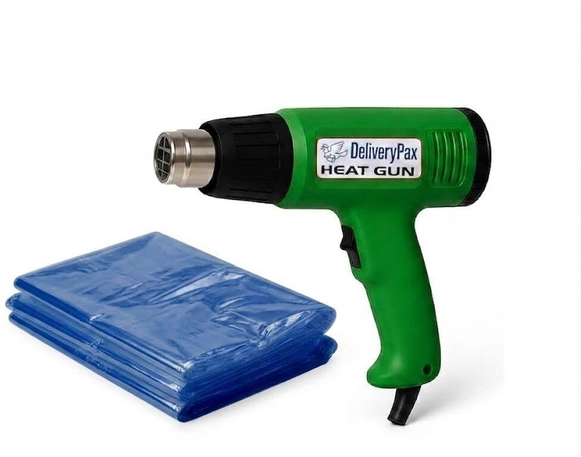 DELIVERYPAX Hot Air Gun Machine with Shrink 20inch x 10m for Packing & Wrapping, 2000 W Heat Gun