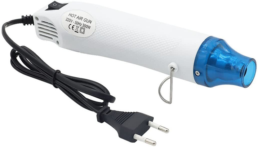 Levin Handheld Mini Heat Gun Tool for Embossing Resin Art (White,Black) 300 W Heat Gun