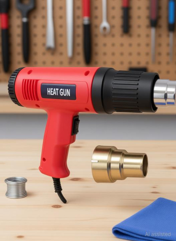 greengrow Heat Gun Hot Air Gun Hand Held Heat Sealer Hot Air Blower for Professional Industrial Use, Soldering, Mobile Repair, Paint, Drying, Striping, Varnish Stripper, Shrink Wrapping Heat Dryer Machine Thermal Power Hand Tool 1500 W Heat Gun 1500 W Heat Gun