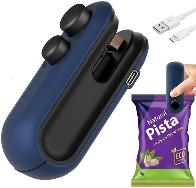 ModularChoic Portable Plastic Bag Sealing Machine | Mini Bag Sealer with Cutter and Magnet Hand Held Heat Sealer(15 mm)