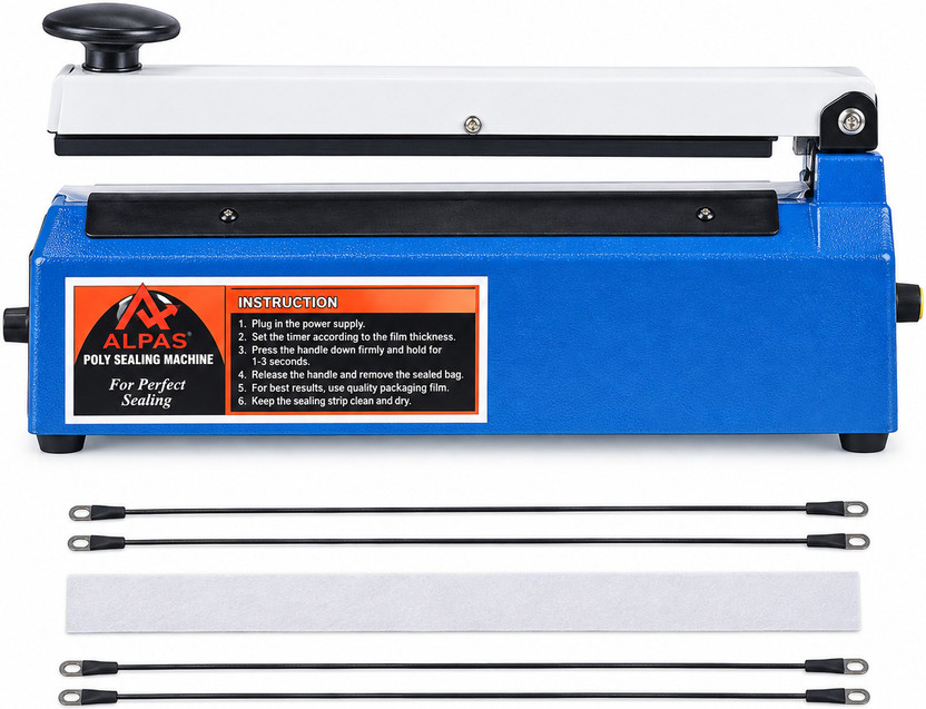 Alpas Alpas 16 Inch Heat Sealer Machine |Poly Bag Sealer for Plastic, Packaging Food Storage Hand Held Heat Sealer(406 mm) - Flipkart Deal