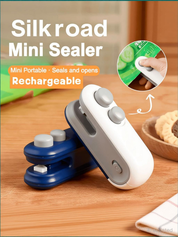 Silkroad Mini Portable Sealing Machine With USB-C Charger Hand Held Heat Sealer(3 mm)