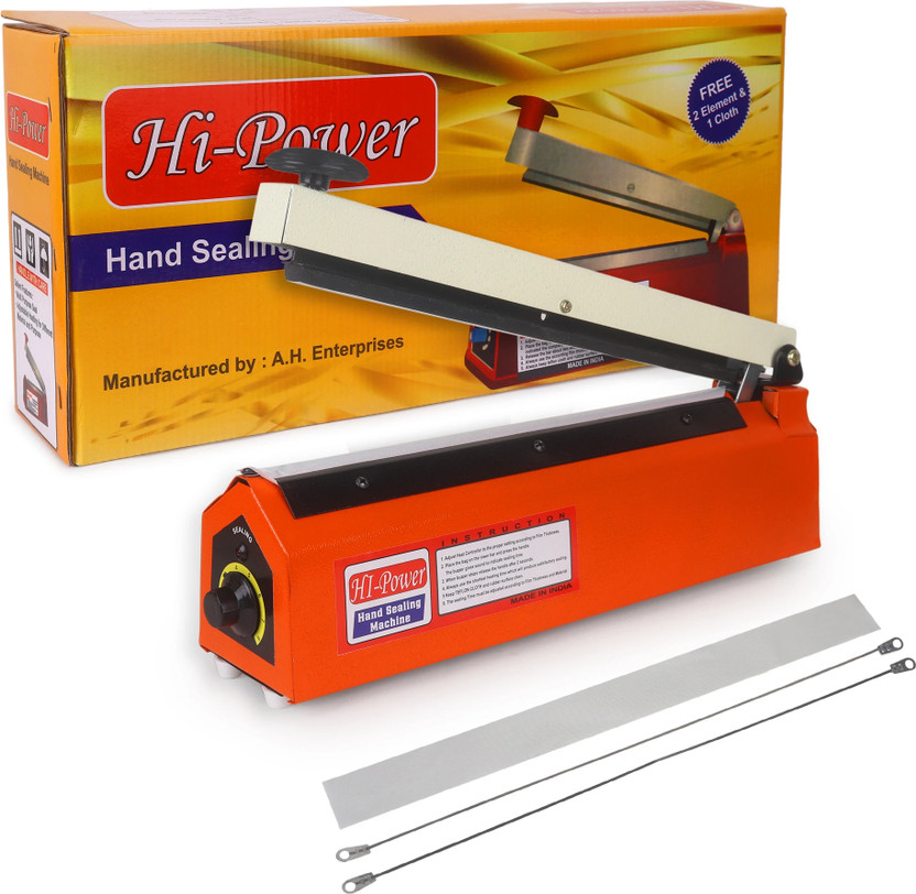 Hi Power 10 Inch Poly Sealing Machine, Pouch, Plastic Bag Packing Hand Held Heat Sealer(250 mm)