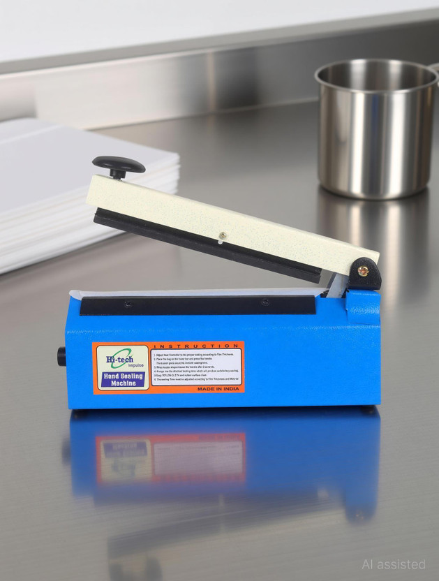 Hi Tech Impulse 8 Inch Poly Sealing Machine For Pouch, Pepsi, Food Packet & Plastic Bag Packing Hand Held Heat Sealer(200 mm)