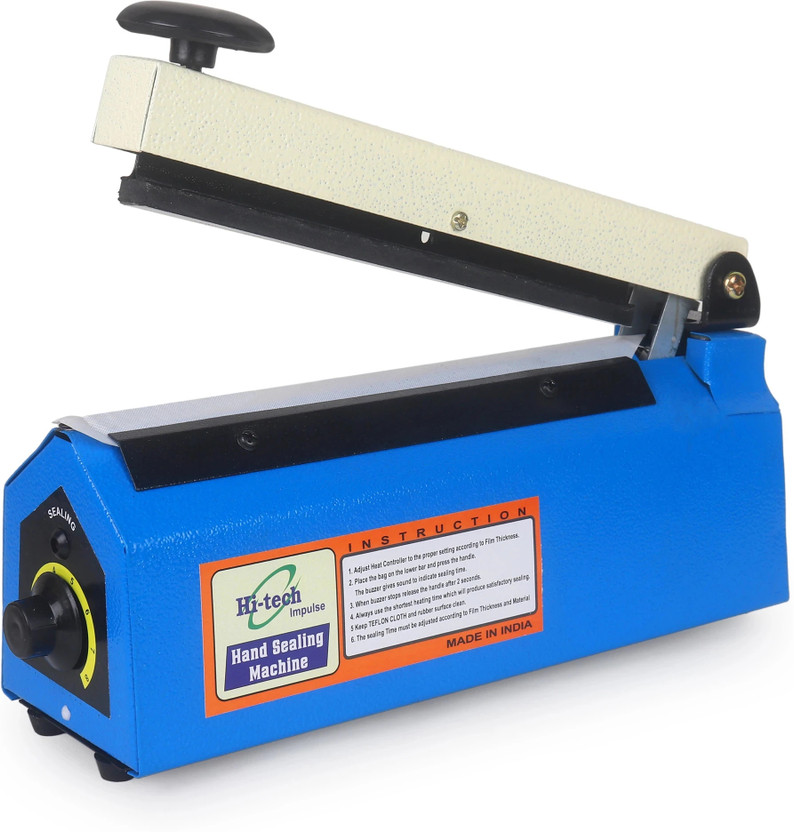 Hi Tech Impulse 8 Inch Poly Sealing machine, Pouch, Plastic Bag Packing Hand Held Heat Sealer(200 mm)