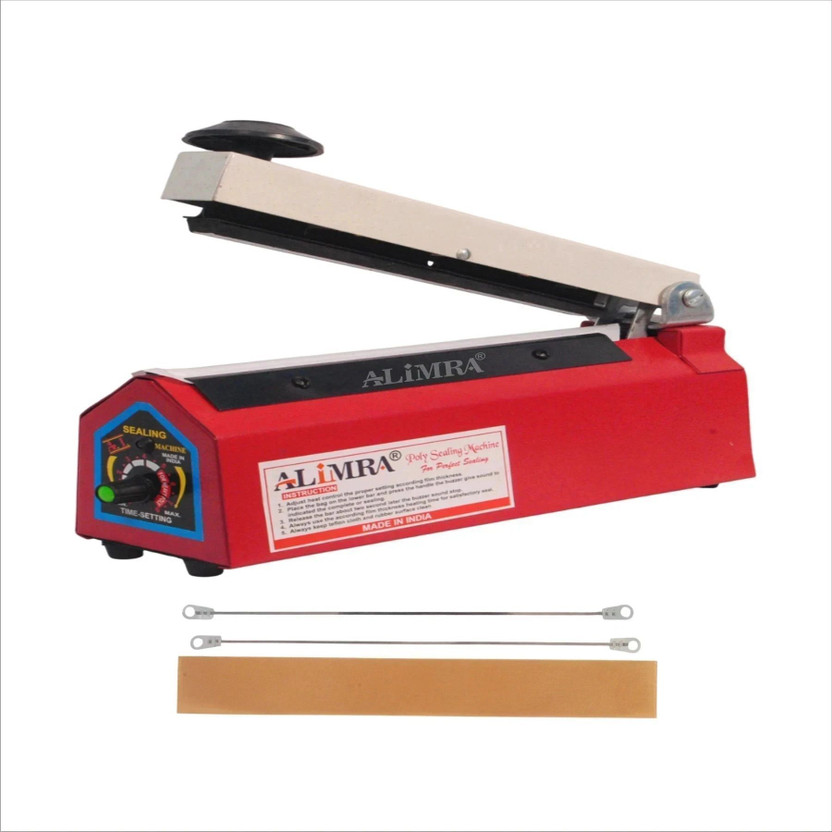 ALIMRA 8 inch Poly Sealing Machine, Pouch, Pepsi, Plastic Bag Packing Hand Held Heat Sealer(200 mm)